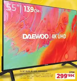 Dynos Informática Daewoo - tv 55 dled 4k uhd 55dm65uv oferta