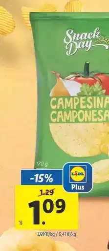Lidl Snack day - campesinas camponesas oferta