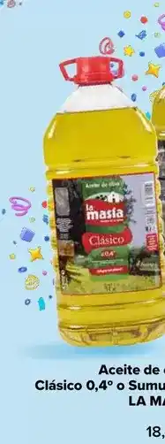 Carrefour La masía - aceite de oliva clásico 0,4º o sumum 1º oferta