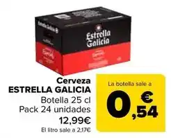 Carrefour Estrella galicia - cerveza oferta