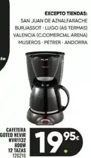 Family Cash Nevir - cafetera goteo nvr1132 oferta