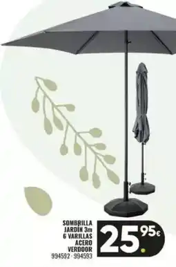 Family Cash 3m - sombrilla jardin 6 varillas oferta
