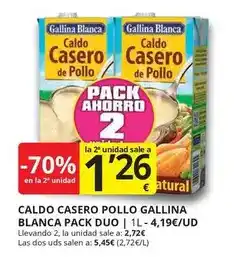 Supermercados MAS Gallina blanca - caldo casero pollo oferta