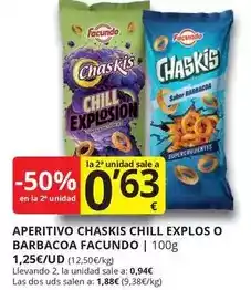 Supermercados MAS Facundo - aperitivo classics chill explos o barbacoa oferta