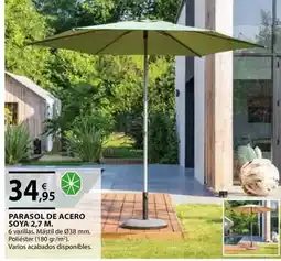 CMB Bricolage Parasol de acero soya 2,7 m oferta