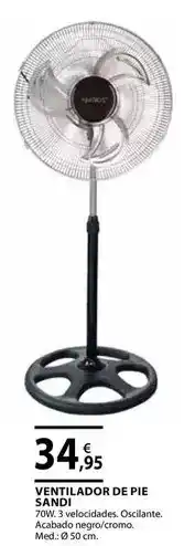 CMB Bricolage Ventilador de pie sandi oferta
