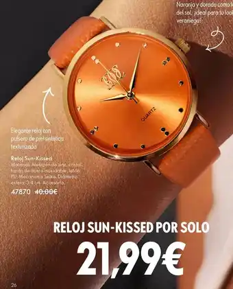 Oriflame Reloj sun-kissed por solo oferta
