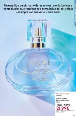Oriflame Lucia bright aura - eau de toilette oferta