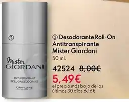 Oriflame Mister giordani - desodorante roll-on antitranspirante oferta