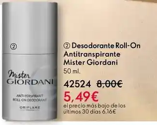 Oriflame Mister giordani - desodorante roll-on antitranspirante oferta