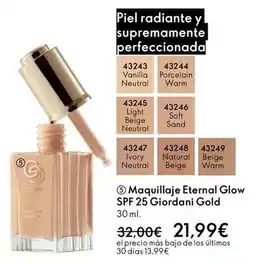 Oriflame Soft - maquillaje eternal glow spf 25 giordani gold oferta