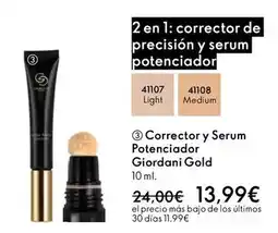 Oriflame Giordani gold - corrector y serum potenciador oferta