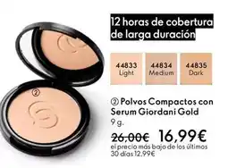 Oriflame Giordani gold - polvos compactos con serum oferta