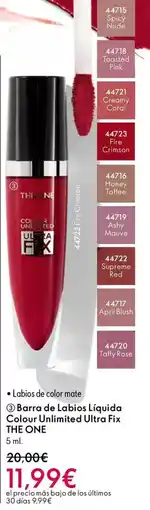 Oriflame The one - barra de labios líquida colour unlimited ultra fix oferta