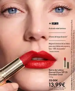 Oriflame Giordani gold - barra de labios eternal glow spf 25 oferta