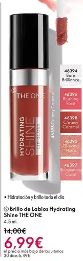 Oriflame Brillo de labios hydrating shine oferta