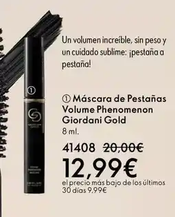 Oriflame Giordani gold - máscara de pestanas volume phenomenon oferta