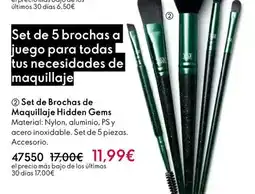 Oriflame Set de brochas de maquillaje hidden gems oferta