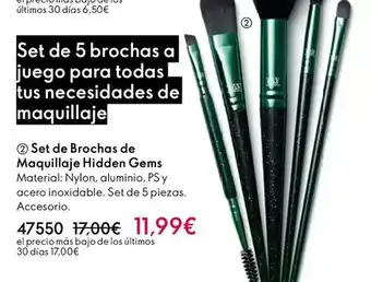Oriflame Set de brochas de maquillaje hidden gems oferta