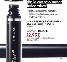 Oriflame The one - delineador de ojos líquido blushing prism oferta