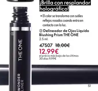 Oriflame The one - delineador de ojos líquido blushing prism oferta