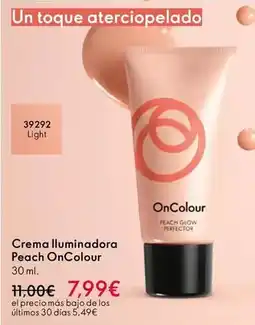 Oriflame Oncolour - crema iluminadora peach oferta