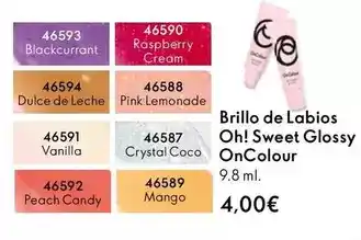 Oriflame Brillo de labios oh! sweet glossy oncolour oferta