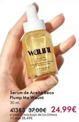Oriflame Seco - serum de aceite plump me oferta