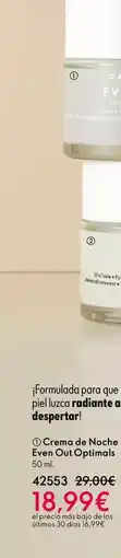 Oriflame Optimals - crema de noche even out oferta