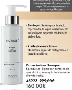 Oriflame Oriflame - rutina restore novage+ oferta