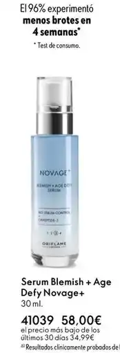 Oriflame Brotes - serum blemish + age defy novage+ oferta