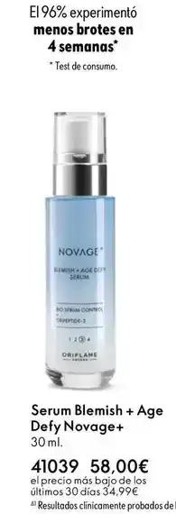 Oriflame Brotes - serum blemish + age defy novage+ oferta