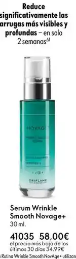 Oriflame Solo - serum wrinkle smooth novage+ oferta