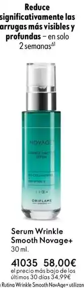 Oriflame Solo - serum wrinkle smooth novage+ oferta