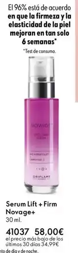 Oriflame Solo - serum lift + firm novage+ oferta