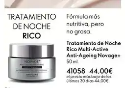 Oriflame Novage - tratamiento de noche rico multi-active anti-ageing novage+ oferta