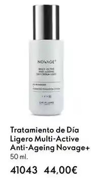 Oriflame Novage - tratamiento de día ligero multi-active anti-ageing novage+ oferta