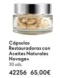 Oriflame Novage - cápsulas restauradoras con aceites naturales oferta
