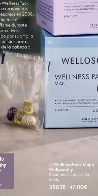 Oriflame Wellness - pack mujer oferta
