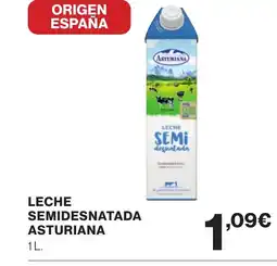 Hipercor Leche semidesnatada asturiana oferta