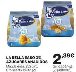 Hipercor LA BELLA EASO 0% azúcares añadidos oferta