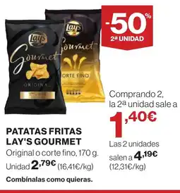 Hipercor LAY'S GOURMET Patatas fritas oferta