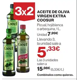 Hipercor COOSUR Aceite de oliva virgen extra oferta