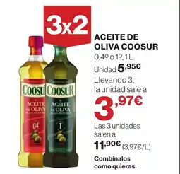 Hipercor COOSUR Aceite de oliva oferta