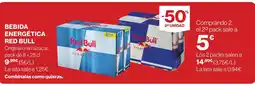 Hipercor RED BULL Bebida energetica oferta