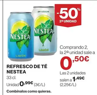 Hipercor NESTEA Refresco de té oferta