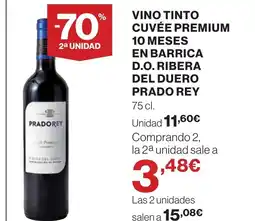 Hipercor PRADO REY Vino tinto cuvée premium 10 meses en barrica oferta