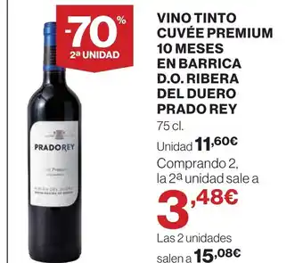 Hipercor PRADO REY Vino tinto cuvée premium 10 meses en barrica oferta