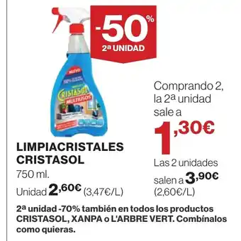 Hipercor CRISTASOL Limpiacristales oferta