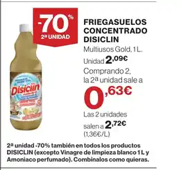 Hipercor DISICLIN Friegasuelos concentrado oferta